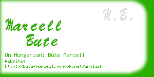 marcell bute business card