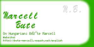 marcell bute business card